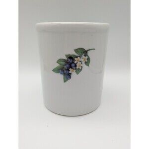 BIA Utensil Crock Kitchen Fruits Blueberry Raspberry Lemon Plum